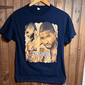 Fruit of the Loom Navy Blue Usher Graphic Tee